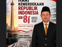 Iklan HUT RI ke 81, kadis PERKIMTAN kab.barsel